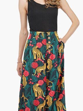 NWT America & Beyond Jaguar Paradise Wide Leg Pants